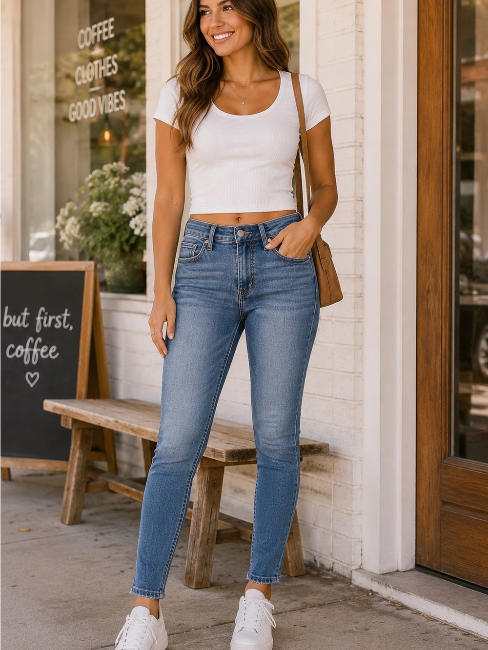 Judy Blue High Rise Skinny Jeans | Medium Wash Stretch Denim | NWT | Size 3/26